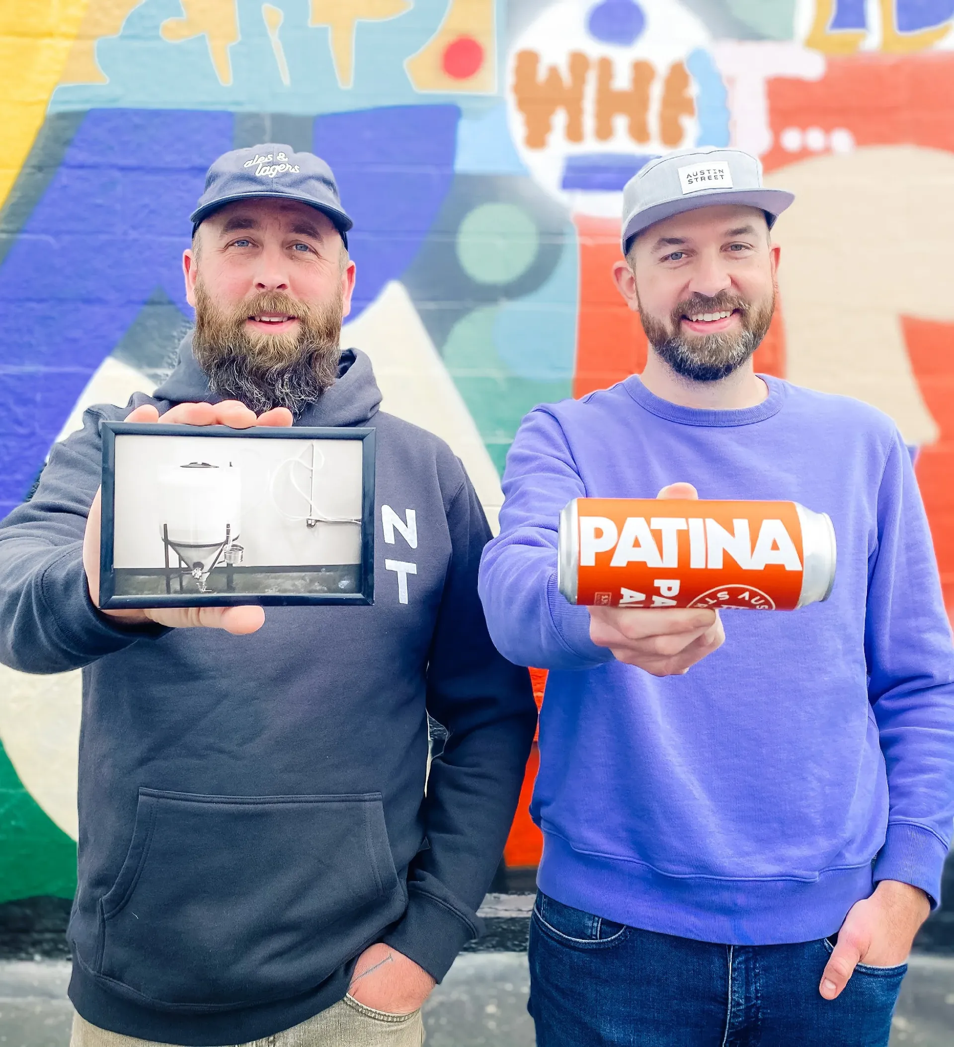Founders holding the original homebrew photo